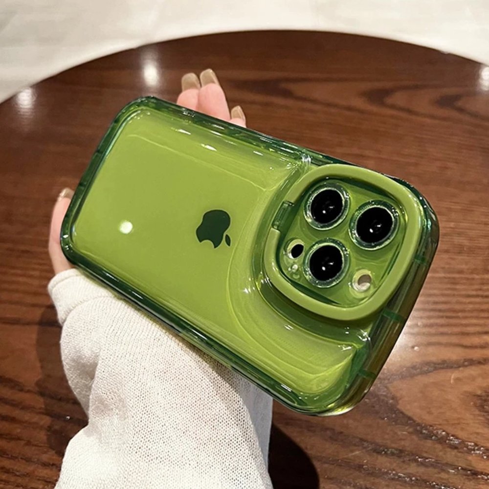 iPhone 13 Green Transparent Phone Case